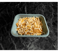 Oven ready breaded chicken escalopes with marinara sauce and Mixed grated cheese